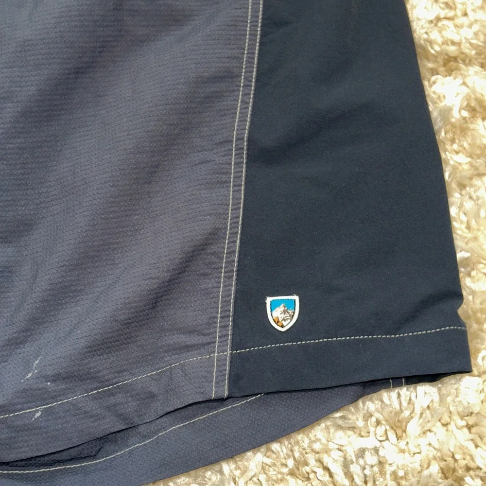 Kuhl Mens Navy Blue Stretch Hiking Shorts Size 38 Technical Outdoor Cargo